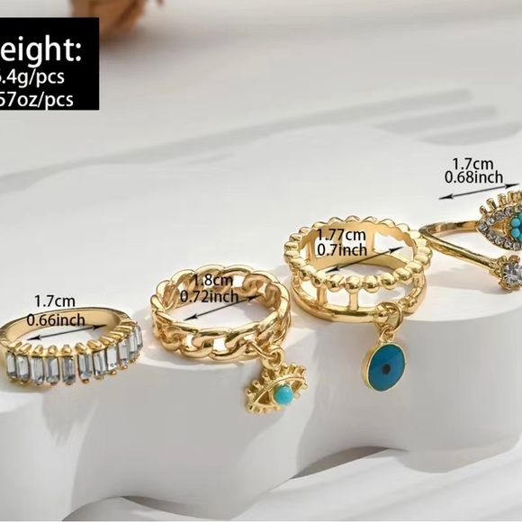 Golden Eye Rings - Picture 3 of 6